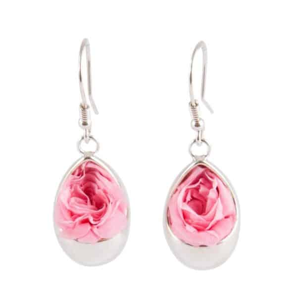 Boucles D oreille Goutte Avec Roses P les Bijou V g tal
