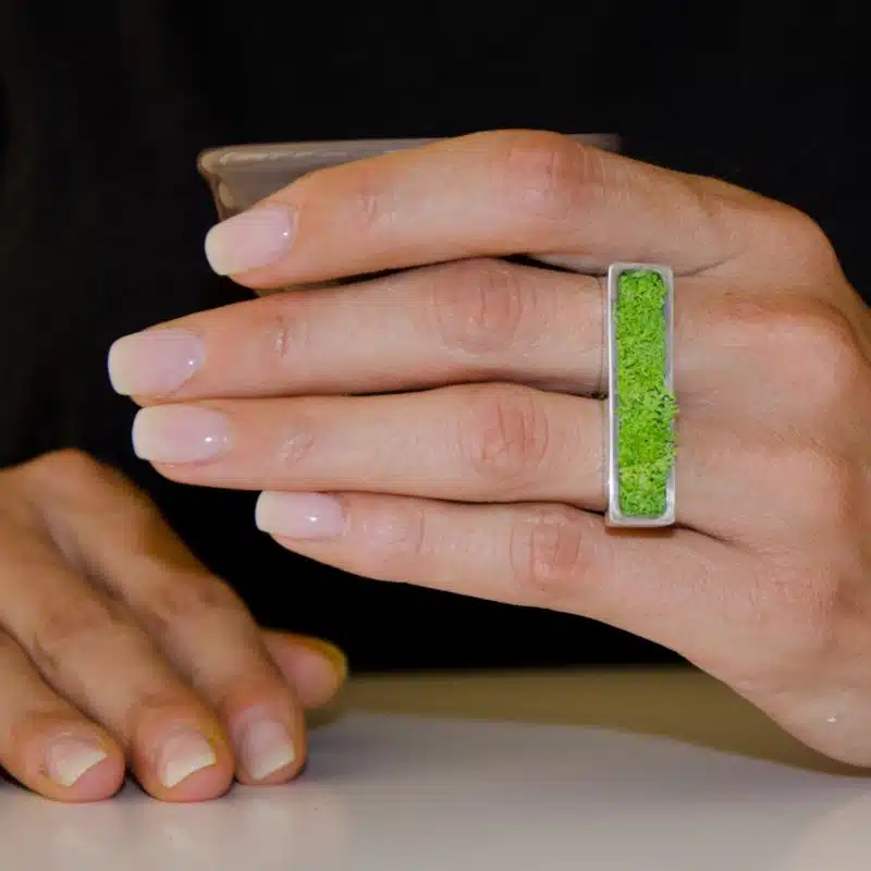 Bague Jardinière avec lichen