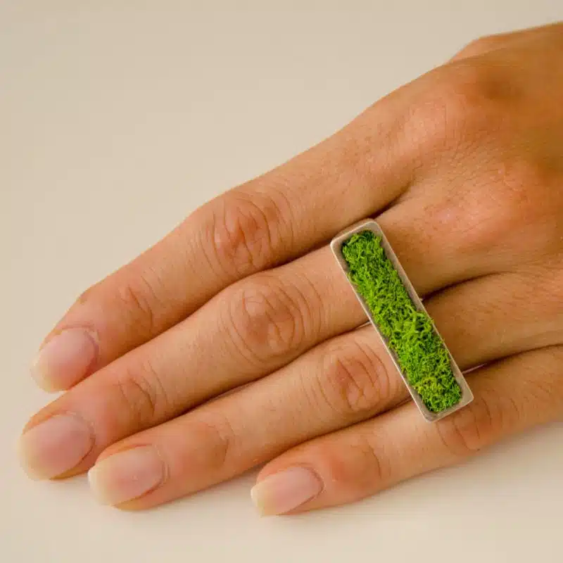 Bague Jardinière avec lichen