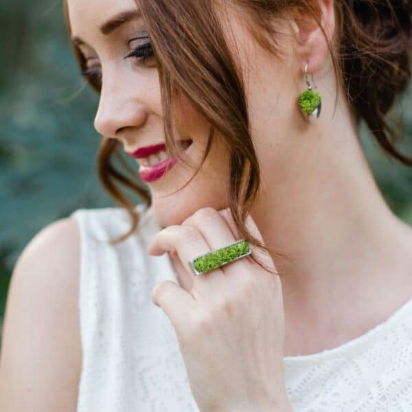 Bague Jardinière avec lichen
