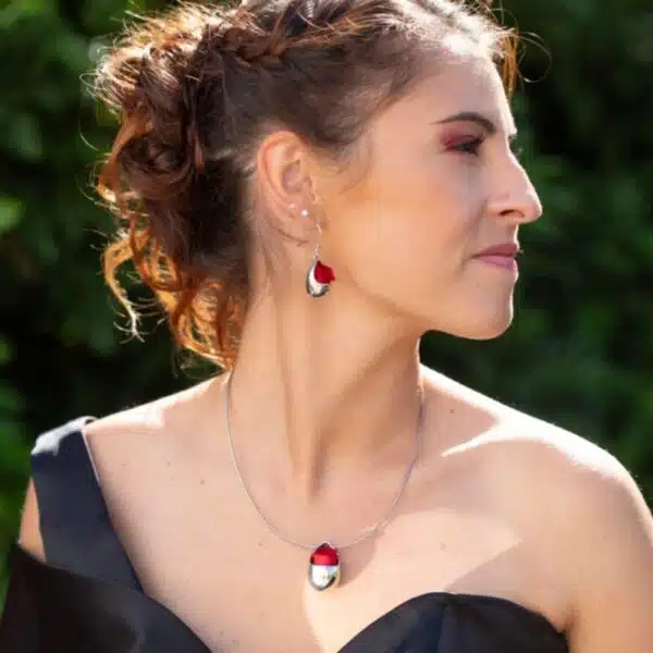 boucles d'oreilles oreilles percées bijou vintage couleur