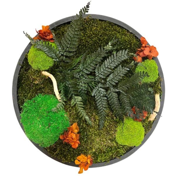 Tableau végétal Minato avec de l'hortensia couleur de l'automne